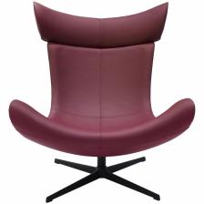 BRADEX Home Дизайнерское кресло IMOLA винный, прессованная кожа – фото 1