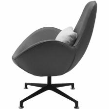 BRADEX Home Дизайнерское кресло OSCAR серый, прессованная кожа – фото 2