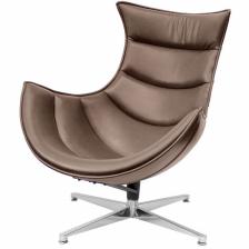 BRADEX Home Дизайнерское кресло LOBSTER CHAIR коричневый, прессованная кожа – фото 2