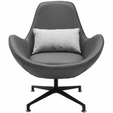 BRADEX Home Дизайнерское кресло OSCAR серый, прессованная кожа – фото 1