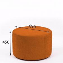 Мебель MV_Пуф Таблет-70 искусственная кожа оранжевый Oregon 20