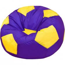 Кресло-мешок ПАЗИТИФЧИК Мяч: БМО8, оксфорд, 110х100 см, фиолетовый/желтый