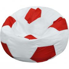 Кресло-мешок ПАЗИТИФЧИК Мяч: БМО6, оксфорд, 80х80 см, белый/красный