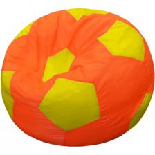 Кресло-мешок ПАЗИТИФЧИК Мяч: БМО7, оксфорд, 90х90 см, оранжевый/желтый