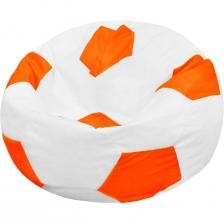 Кресло-мешок ПАЗИТИФЧИК Мяч: БМО6, оксфорд, 80х80 см, белый/оранжевый