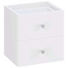 Элемент встраиваемый с 2 ящиками для стеллажа Polini Home Smart, цвет белый – фото 1