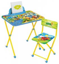Комплект Nika стол+стул Ми-ми-мишки (ММ2/1) 60x45 см желтый/синий