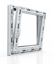Пластиковое окно ПВХ REHAU BLITZ 600х600 мм, одностворчатое поворотно-откидное правое, двухкамерный стеклопакет, белое – фото 3