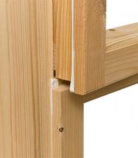 Блок оконный деревянный 1160х570х90 мм с форточкой – фото 2