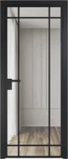 Межкомнатная дверь ProfilDoors 5AG Стекло: Прозрачное, Цвет профиля: Черный матовый RAL9005