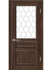Межкомнатная дверь «Airon», экошпон, Диана №03 коньячный дуб, 700 мм, с остеклением