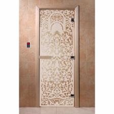 Дверь «Флоренция», размер коробки 190 x 70 см, правая, цвет прозрачный
