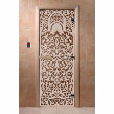 Дверь «Флоренция», размер коробки 190 x 70 см, левая, цвет бронза