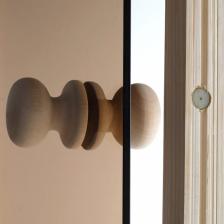 Дверь для бани и сауны стеклянная "Мишки", размер коробки 190x70см, 6мм, бронза – фото 3