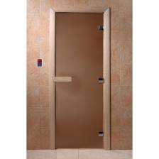 Дверь «Бронза матовая», размер коробки 210 x 70 см, правая