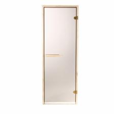 Дверь для бани и сауны стеклянная «Бронза» 190 x 70 см, 6 мм, 2 петли – фото 1