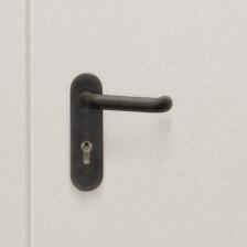Дверь техническая Промет ДТ-1 серый (7035) глухая левая 950х2050 мм – фото 2