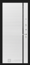 Входная дверь COSMO Внутренняя панель:22 Белый софт, черная вставка
