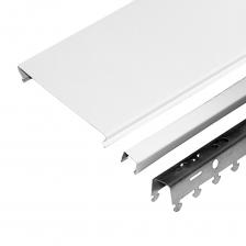 Комплект реечного потолка S-дизайн 100AS 1,7х1,7 м белый матовый
