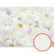 Фреска детская Ortograf Little Friends 34390 Фактура флок FLK Флизелин (4*3) Зеленый/Разноцветный, Рыбы/Мультимедия Фреска детская Ortograf Little Friends 34390 Фактура флок FLK Флизелин (4*3) Зеленый/Разноцветный, Рыбы/Мультимедия
