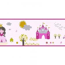 Бордюр детский AS Creation Little Stars 35853-1 Винил на флизелине (0,17*5) Розовый, Принцессы Бордюр детский AS Creation Little Stars 35853-1 Винил на флизелине (0,17*5) Розовый, Принцессы