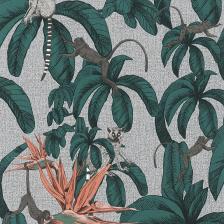 Обои Marburg Natural Vibes 32352 Винил на флизелине (1,06*10,05) Серый/Зеленый, Животные/Листья Обои Marburg Natural Vibes 32352 Винил на флизелине (1,06*10,05) Серый/Зеленый, Животные/Листья