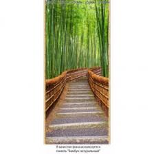 Панель ПВХ ламинированная с фотопечатью ВЕК Бамбук Натуральный Сад в Киото 2700х250х9 мм (1 м2) – фото 1