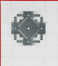 Соединитель одноуровневый краб КМ Стандарт 60х27 мм 0,9 мм – фото 1