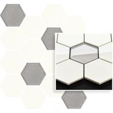 Универсальная мозаика Paradyz Prasowana Bianco Hexagon Mix 22х25,5 см 912454