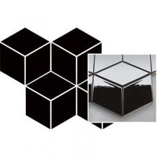 Универсальная мозаика Paradyz Prasowana Nero Romb Hexagon 20,4х23,8 см 912448