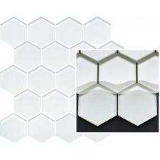 Универсальная стеклянная мозаика Paradyz Szklana Ivory Heksagon 25,8х28 см 912645