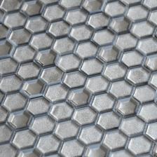 Мозаика LeeDo - Alchimia Argento grani hexagon 30х30x0,6 см (чип 23x13x6 мм) (Argento grani hexagon 23x13x6) – фото 1
