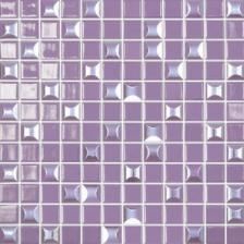 Стеклянная мозаика Vidrepur Edna Mix №833 Пурпурный 31,7х31,7 см