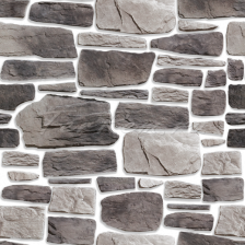 Искусственный камень Kamrock Альпийская деревня Серый 08610