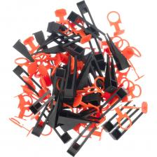 Система выравнивания плитки (СВП) Сибртех 88114 включает в себя зажимы с кольцом и клинья, 250/250 шт. в коробе, для керамической и керамогранитной плитки толщиной 6-12 мм. СВП предотвращает смещение плитки и гарантирует получение идеально ровных, аккуратных швов. Зажимы предназначены для формирования швов шириной 1,5 мм.