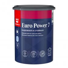 Краска моющаяся Tikkurila/Tikkivala Euro Power 7 база А белая 0,9 л