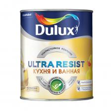 Краска водно-дисперсионная Dulux Ultra Resist кухня и ванная моющаяся белая основа BW 1 л