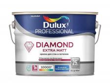 Краска DULUX Diamond Extra Matt, Водно-дисперсионная, Глубокоматовое покрытие, 10 л, белый Краска DULUX Diamond Extra Matt, Водно-дисперсионная, Глубокоматовое покрытие, 10 л, белый