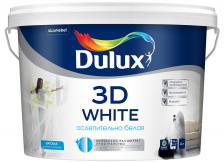 Краска DULUX 3D White Гладкая, Сополимерная дисперсия, Матовое покрытие, 10 л, белый