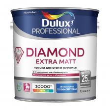Краска акриловая Dulux Diamond Extra Matt моющаяся белая основа BW 2,5 л