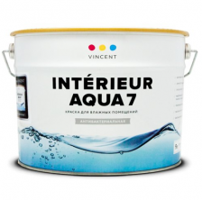 Краска для влажных помещений Vincent Interieur Aqua 7 / Винсент Интериор Аква 7 полуматовая