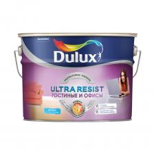Краска акриловая Dulux Ultra Resis гостиные и офисы моющаяся бесцветная основа BС 9 л