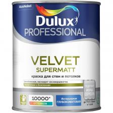 Краска DULUX Velvet Supermat Гладкая, Акриловая, Глубокоматовое покрытие, 1 л, белый Краска DULUX Velvet Supermat Гладкая, Акриловая, Глубокоматовое покрытие, 1 л, белый