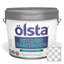 Краска интерьерная Olsta Kitchen and Bathroom Прозрачная 9 л
