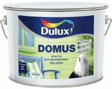DULUX Domus база BW белая краска для деревянных фасадов (10л) / DULUX Domus base BW краска для деревянных фасадов полуглянцевая (10л) – фото 1