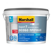 Краска для стен и потолков Marshall Export 7 матовая база BW 9 л