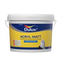 Краска водно-дисперсионная интерьерная Dulux Acryl Matt для стен и потолков белая основа BW 9 л