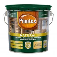 Антисептик Pinotex Natural декоративный для дерева древесно-желтый 2,7 л
