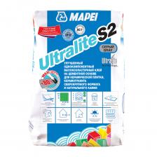 Клей для плитки, керамогранита сверхкрупного формата Mapei Ultralite S2 серый C2ES2 15 кг