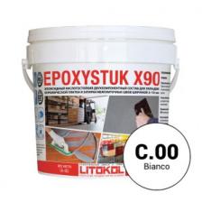 Затирка эпоксидная 2-компонентная кислотостойкая Litokol Epoxystuk X90, цвет С.00 Bianco (Белый), 5 кг